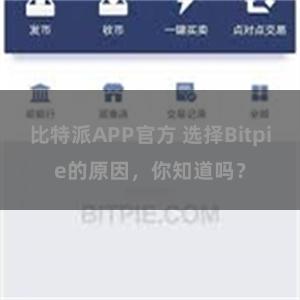 比特派APP官方 选择Bitpie的原因，你知道吗？