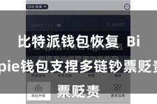 比特派钱包恢复  Bitpie钱包支捏多链钞票贬责